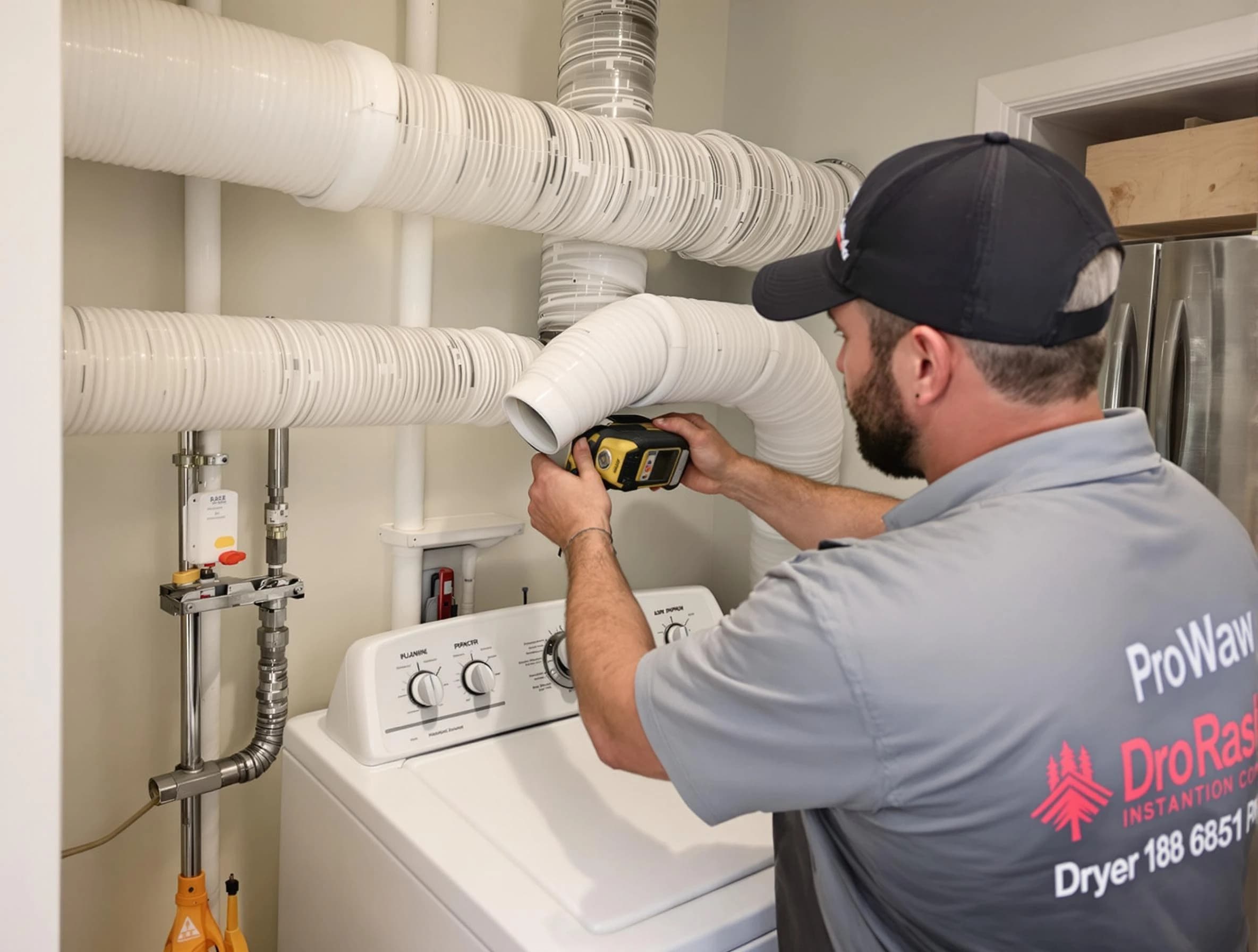 Professional dryer vent hose installation by Evergreen Dryer Vent Cleaning in Evergreen