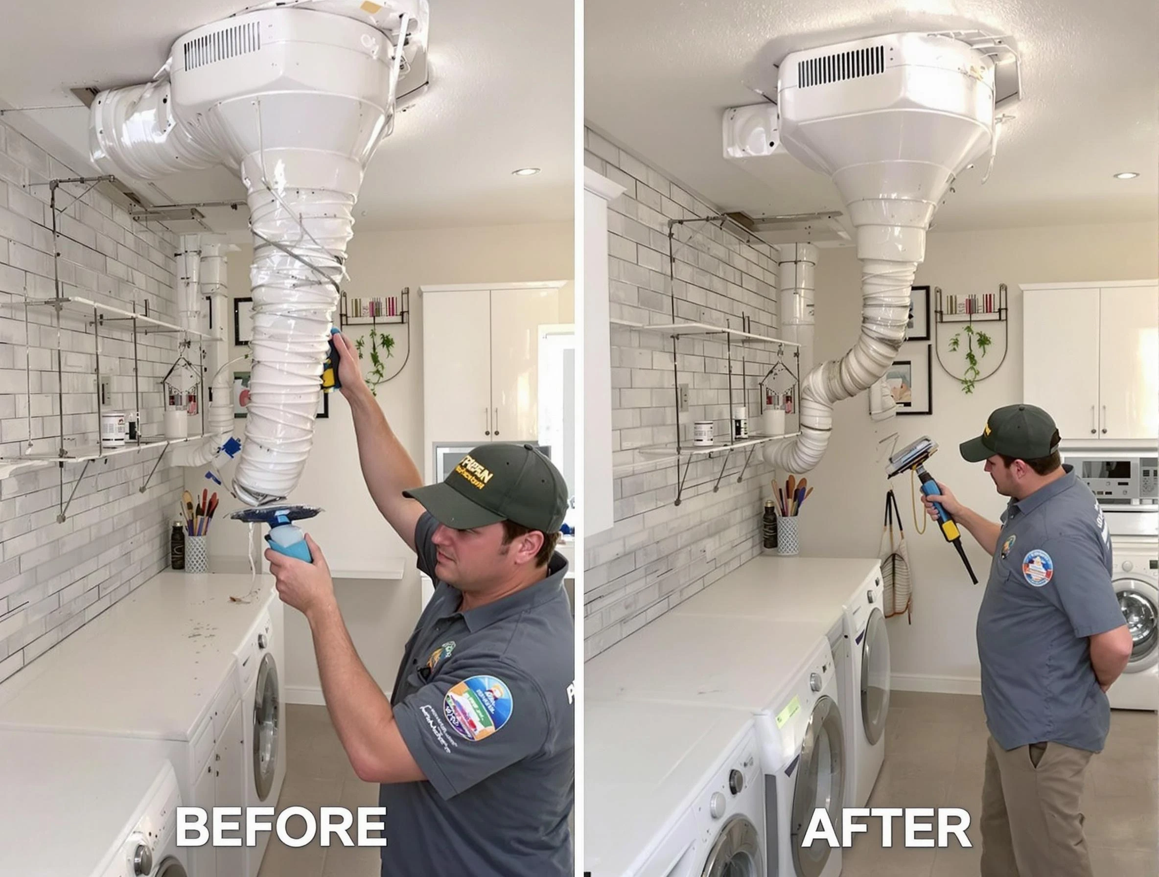 Professional dryer exhaust vent cleaning by Evergreen Dryer Vent Cleaning in Evergreen